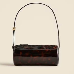 J. Crew Bordeaux Bag in tortoise-print leather